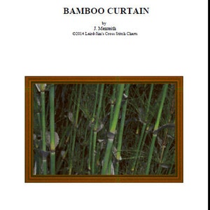 BAMBOO CURTAIN - cross stitch chart