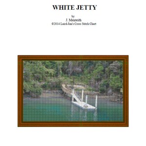 WHITE JETTY - cross stitch chart