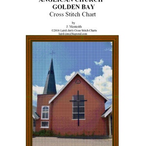 ANGLICAN CHURCH Golden Bay Cross Stitch Chart