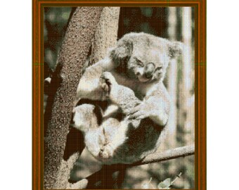 KOALA - cross stitch chart