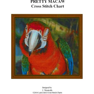 PRETTY MACAW - Cross Stitch Chart