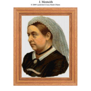 QUEEN VICTORIA - cross stitch chart
