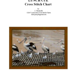 LUNCH CUE - cross stitch chart
