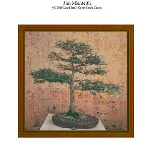 BONSAI CHINESE ELM - cross stitch chart