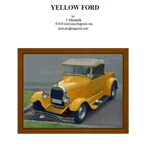 YELLOW FORD - Cross Stitch Chart