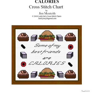 CALLORIES - cross stitch chart