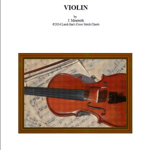 VIOLIN Cross Stitch Chart