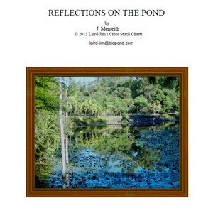 REFLECTIONS in the POND - Cross Stitch Chart