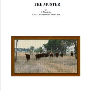 THE MUSTER - cross stitch chart