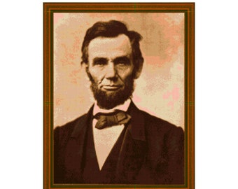 ABRAHAM LINCOLN - Cross Stitch Chart