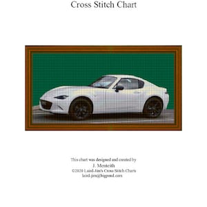 MAZDA MX5 - cross stitch chart