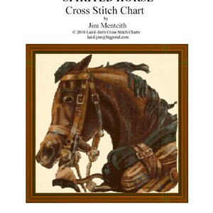 SPIRITED HORSE - cross stitch chart