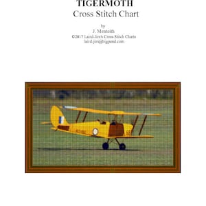 TIGER MOTH - cross stitch chart