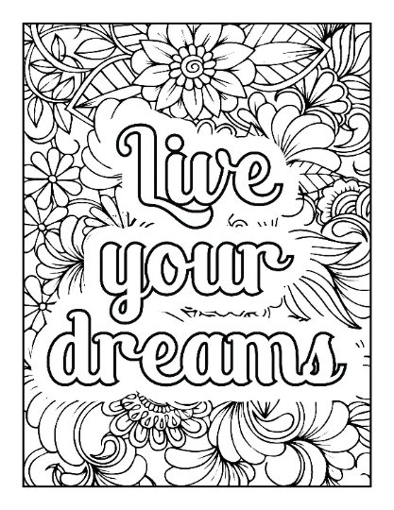 370 Coloring Pages for Adults Inspirational Quotes, Mandalas, Flowers