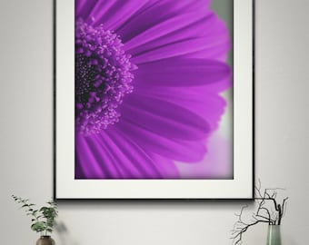 Purple Flower Close-Up Photo: Botanical Art Print (Digital Download)