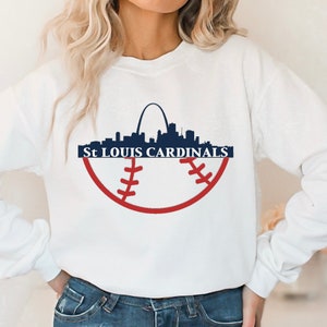 deadmansupplyco Vintage Baseball - St. Louis Cardinals (White St. Louis Wordmark) Kids Hoodie