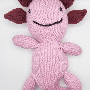 Hand made in the UK crochet axolotl