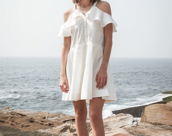 MIMI Off-Shoulder Mini Dress -white