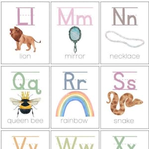 No Shiplap Alphabet Wall Cards