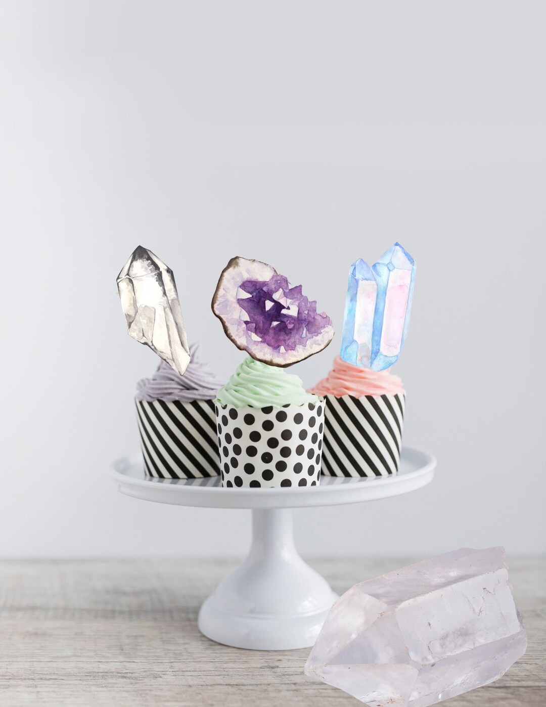 Crystal Toppers, Crystal Cupcake Toppers, Boho Party, My Little Pony