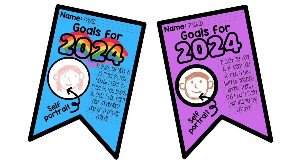 New Year Goals Banner, 2024 Banner, 2024 Goals, 2024 Activities, 2024