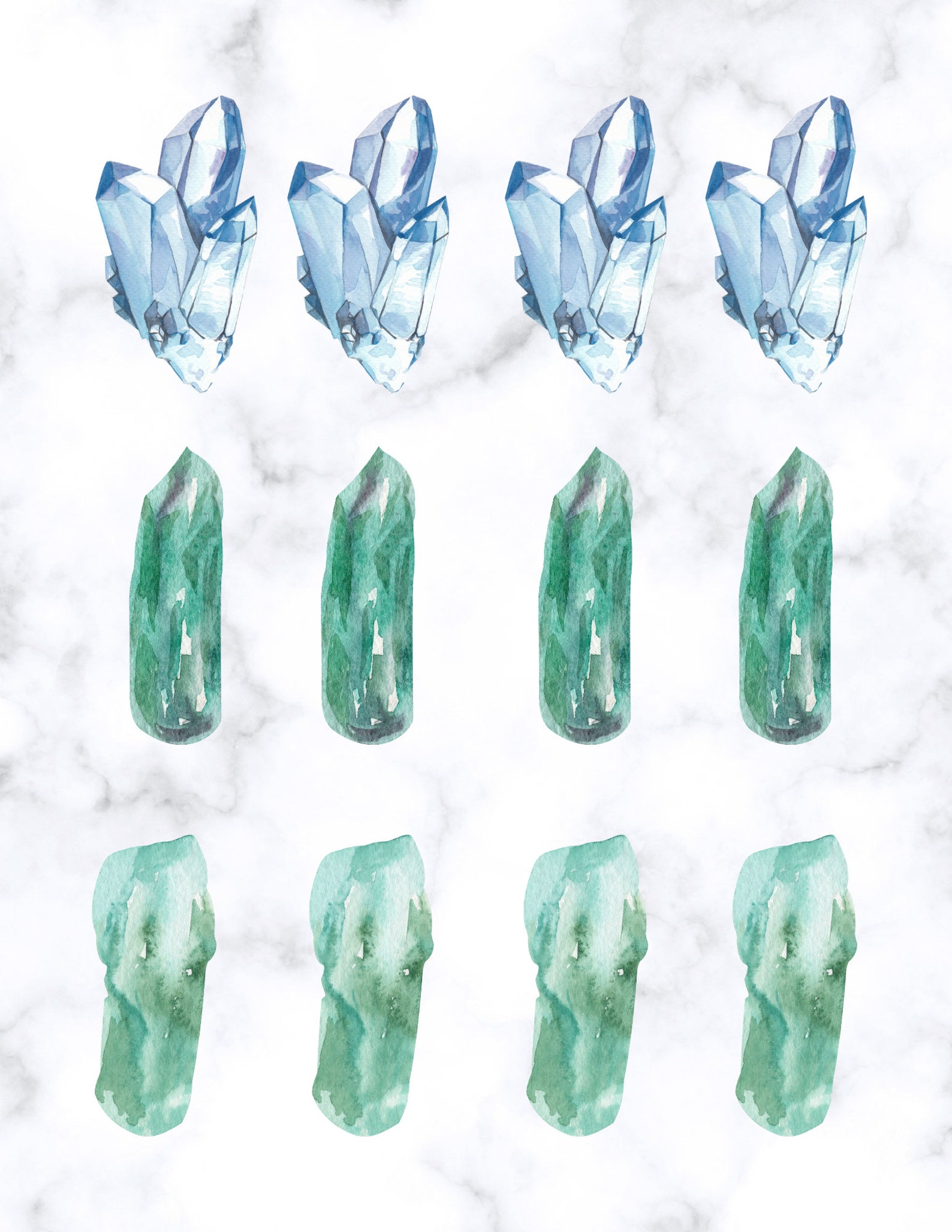 Crystal Toppers, Crystal Cupcake Toppers, Boho Party, My Little Pony