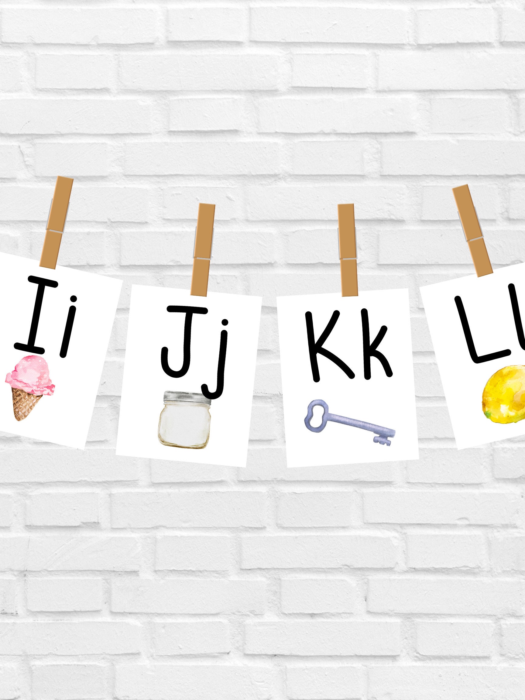 Alphabet Printable Alphabet Wall Cards - Etsy