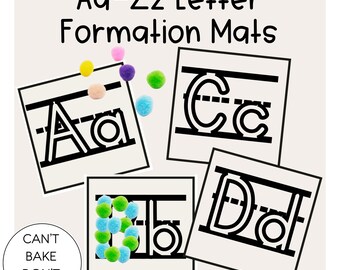 Letter Formation Mats, A-Z, Letter Tracing