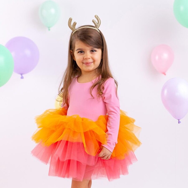 Tutu Dress in Pink and Lavender Ombre main image 0