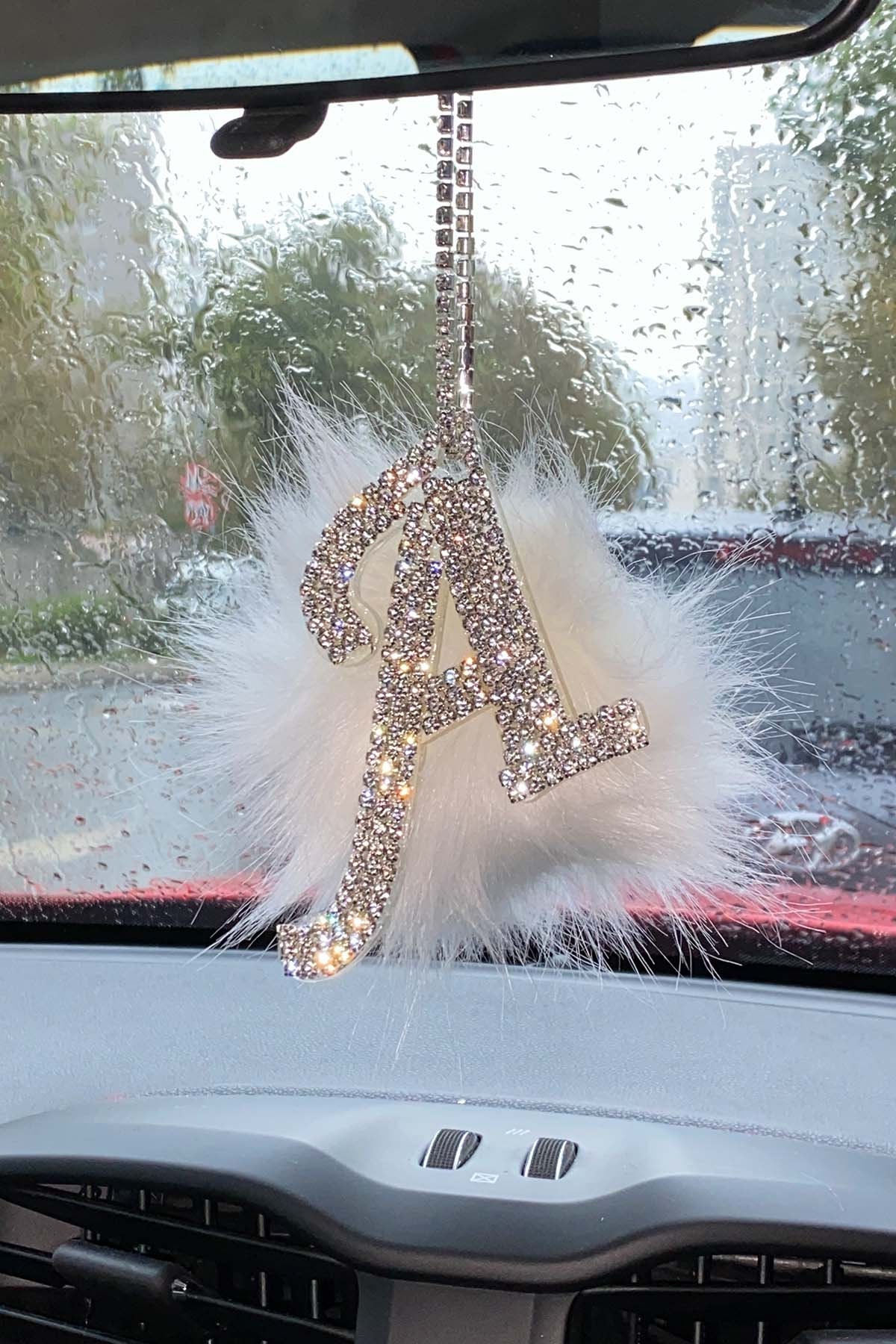 Acheter Pendentif papillon étincelant pour rétroviseur de voiture, breloque  élégante en Faux cristal pour la décoration de voiture et la maison