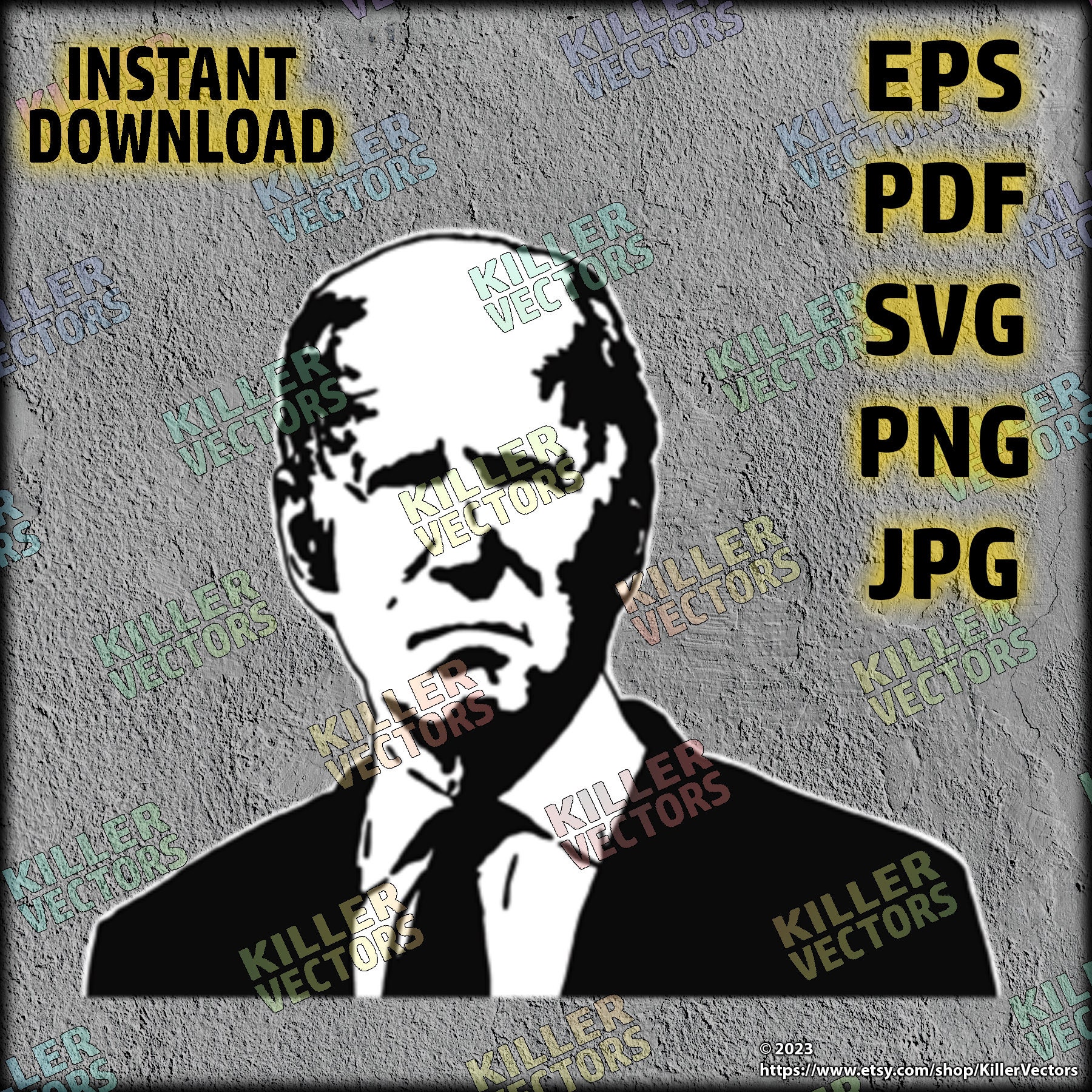 Joe Biden - Vector - EPS - PDF - SVG - Png - Jpg - Printable Silhouette ...