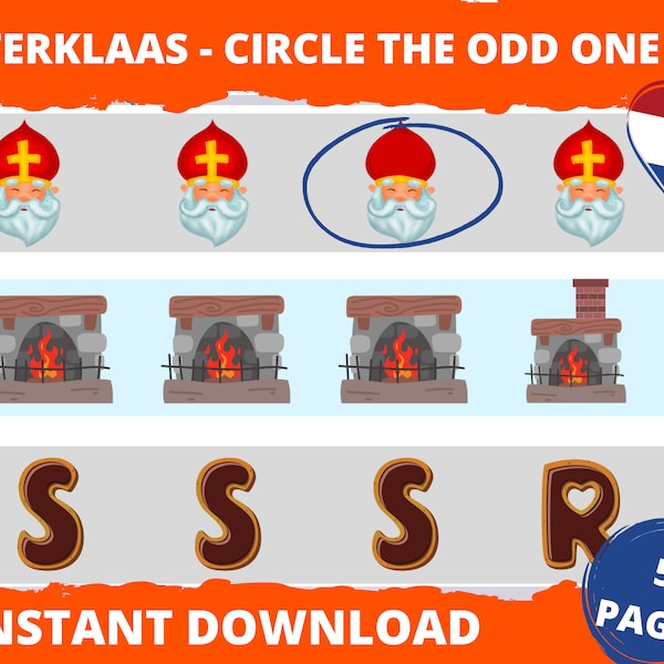 Sinterklaas - Circle the odd one out