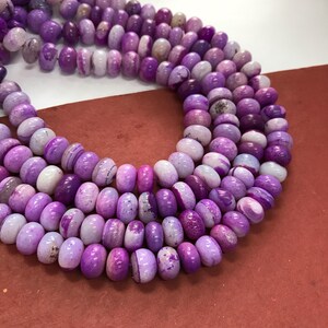 Handmade Jewelry Beads Bracelets Necklace Opal Beads Shaded Purple Opal Beads 16&#39; Strand Plain Polished Rondelle Beads For Jewelry Making