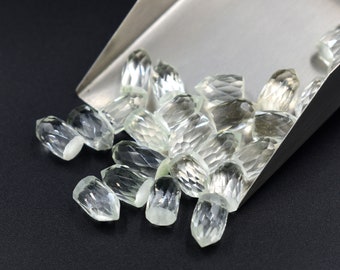 Faceted Crystal Quartz Pointer, Small Pencil Gemstone Beads