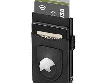 Parvus™ AirTag Wallet: Secure Card Holder for Apple AirTag – RFID Blocking