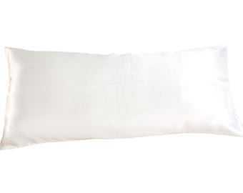 ORIGNEE® Kissenbezug aus 100% Maulbeerseide | Seidenkissenbezug 19 Momme | Für Haut & Haare I white