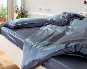 ORIGNEE® Silk Pillowcase Blue – 100% Mulberry Silk, Various Sizes