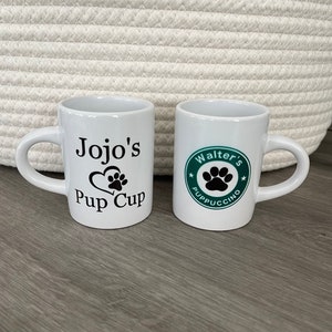 Custom reusable Pup Cup, Personalized puppuccino, gift for dog lover, Pet gift, Dog mom and dad