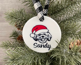 Personalized Maltese Christmas ornaments, Christmas dog ornaments, Christmas Ornaments, dog mom gift