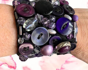 Handmade Button Jewelry Cuff