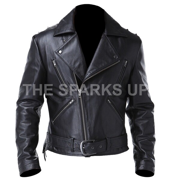 Ghost Rider Nicolas Cage Johnny Blaze Mens Cosplay Costume Black