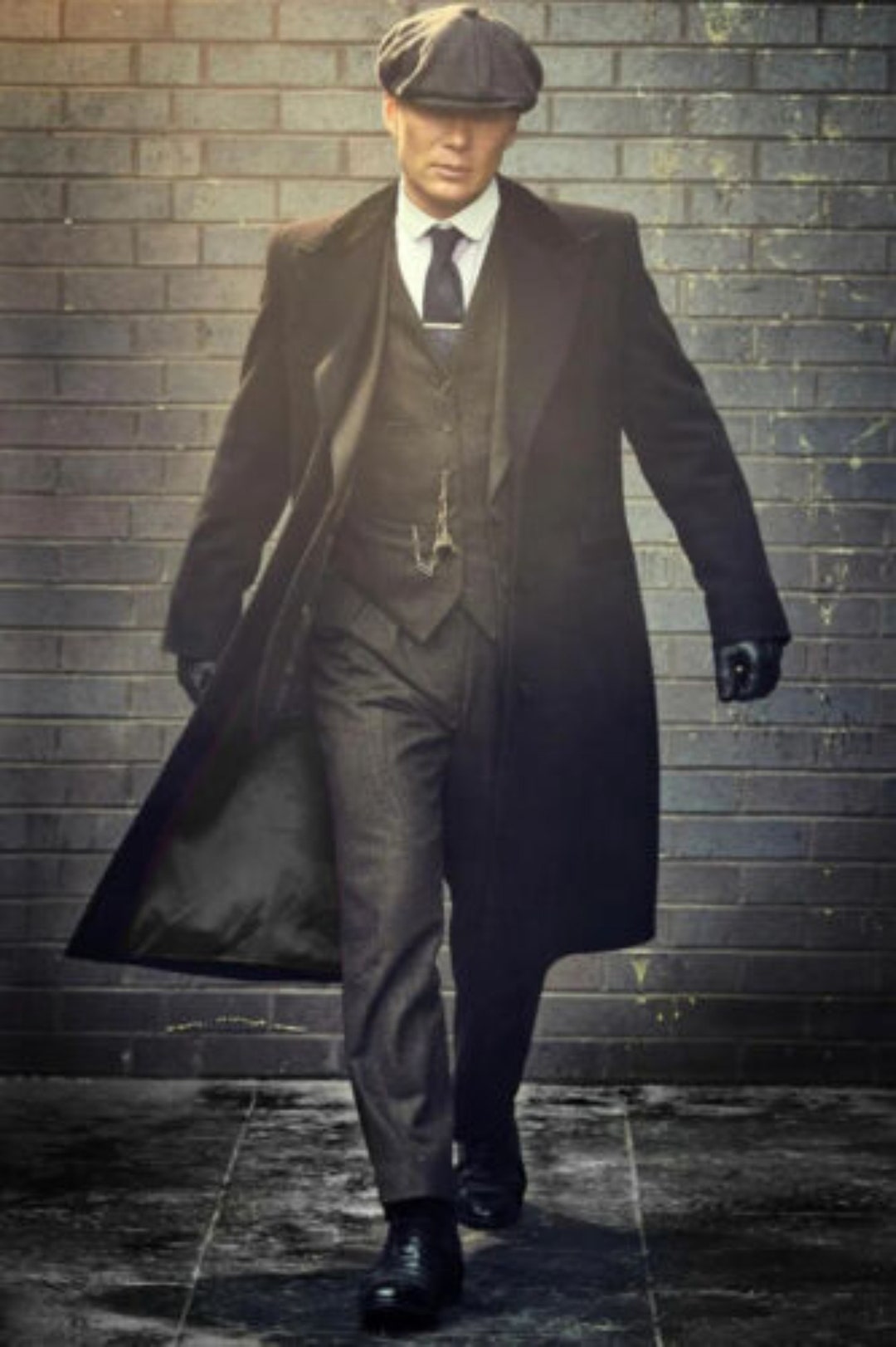Thomas Shelby Cillian Murphy Peaky Blinders Costume Mens Formal Woolen Trench Coat Etsy