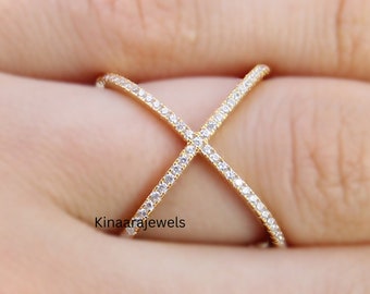Kaufen Sie Stapelbarer Ring Siorgr - A Mit 0.1 Karat Moissanit