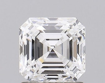 1.50 Carat VS2 F Clarity/Color - Asscher Lab Grown Loose Diamond With IGI Certified