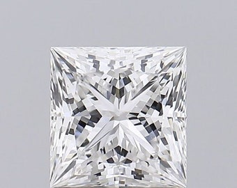1.61 Carat VS1 F Clarity/Color - Princess Lab Grown Loose Diamond, Diamond for Rings, IGI Certified