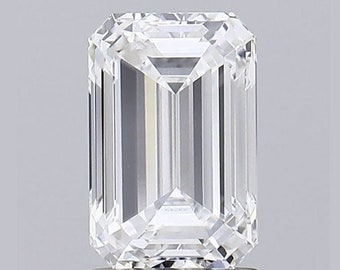 Emerald Cut Lab Grown Diamond, Loose Diamond IGI Certified