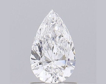 1.01 Carat VS2 D Clarity/Color - Pear Lab Grown Loose Diamond, Pear Cut Lab Diamond With IGI Certified Diamond for Wedding Ring