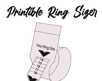 Printable Diamond Ring Sizer Ring Size Finder Ring Size Measure ...