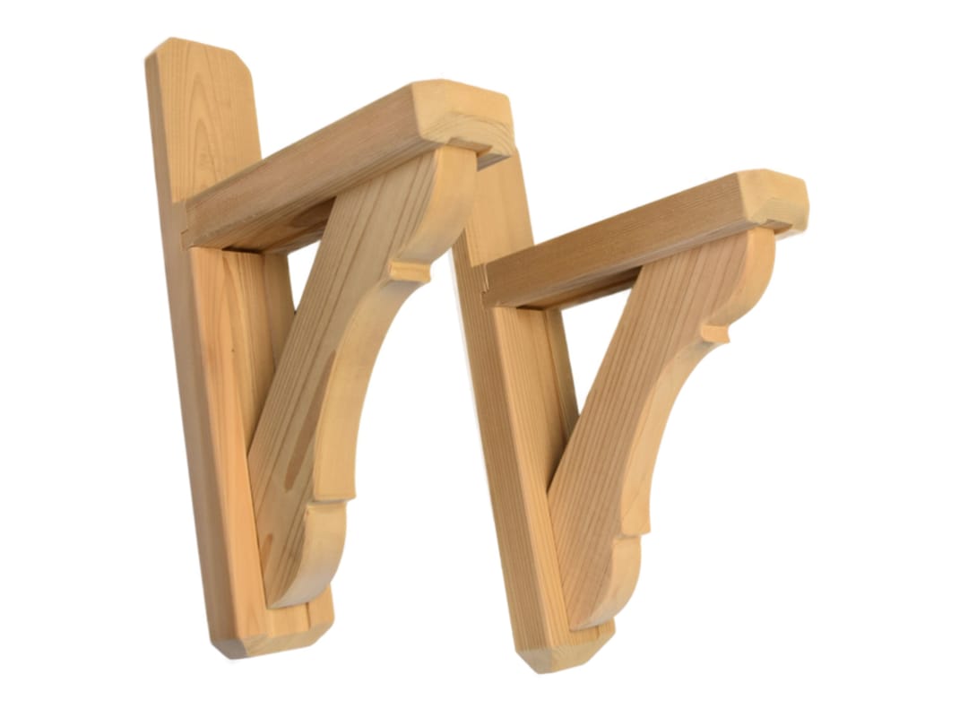 Decorative Cedar Window Box Mounting Brackets Etsy