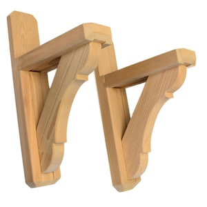 Decorative Cedar Window Box Mounting Brackets